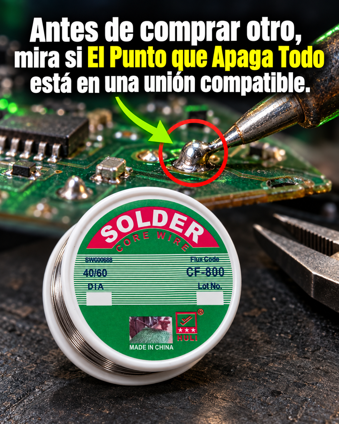 Unión compatible localizada junto al producto CF-800